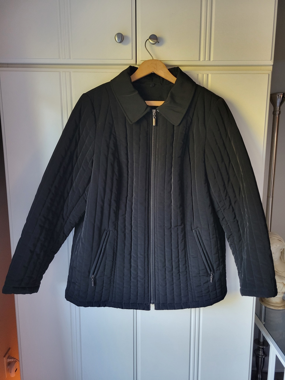 Braetan Black Quilted Zip-Up Puffer Jacket